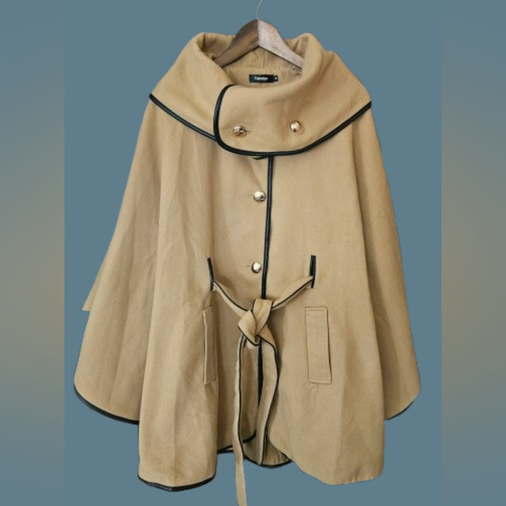 *CloColor Cape Vintage Style Coat